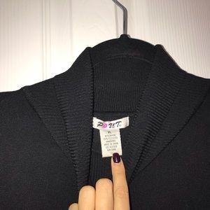 Black ribbed turtleneck